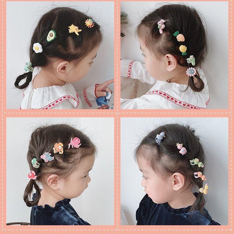 Cột tóc hoạt hình cho bé phong cách Hàn Quốc