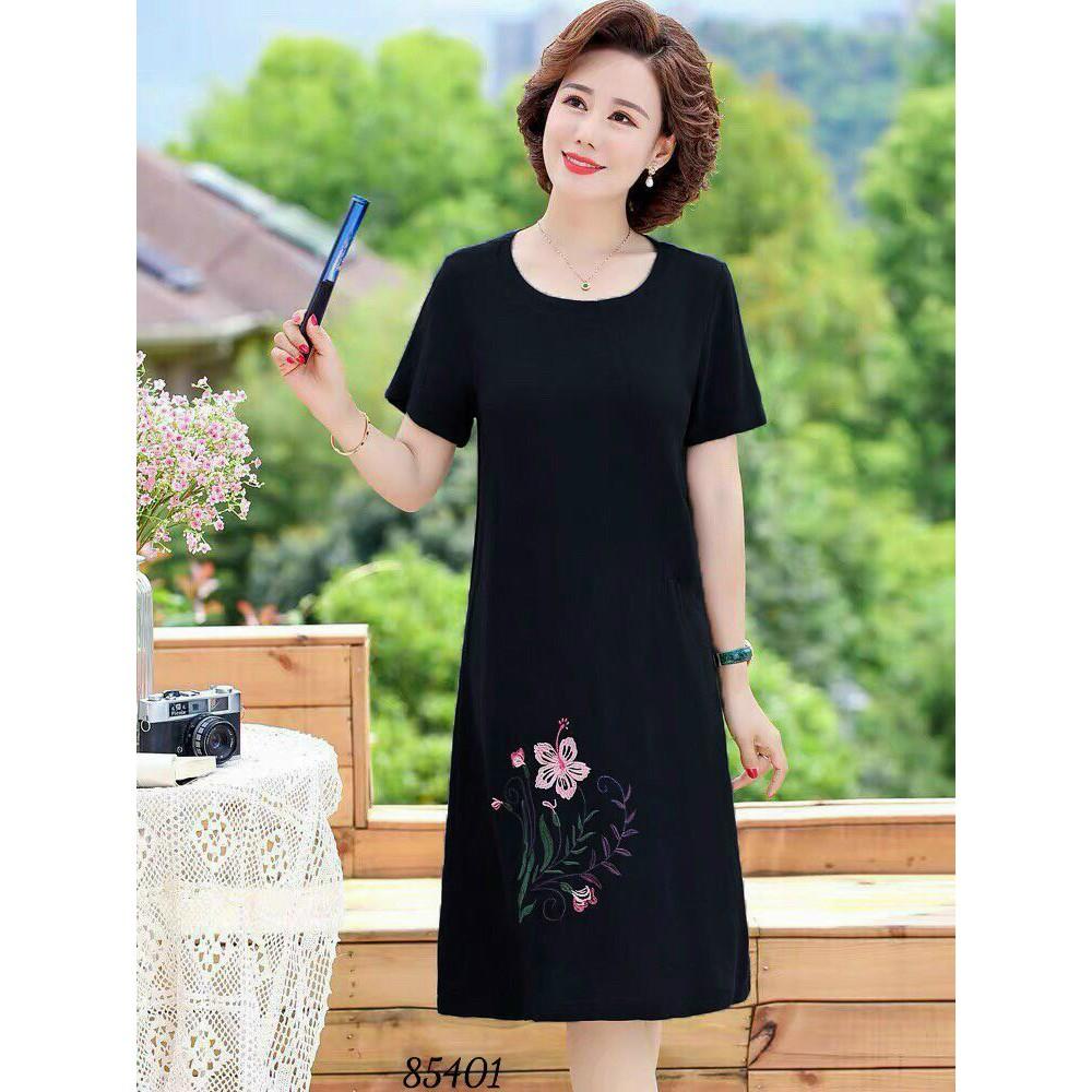 ĐẦM THÊU HOA,HỌA TIẾT TRƠN NHƯNG KHÔNG KẾM PHẦN SANG TRỌNG 1HIT1 FASHION