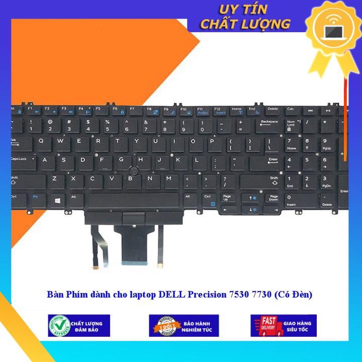 Bàn Phím dùng cho laptop DELL Precision 7530 7730 (Có Đèn) - Hàng Nhập Khẩu New Seal
