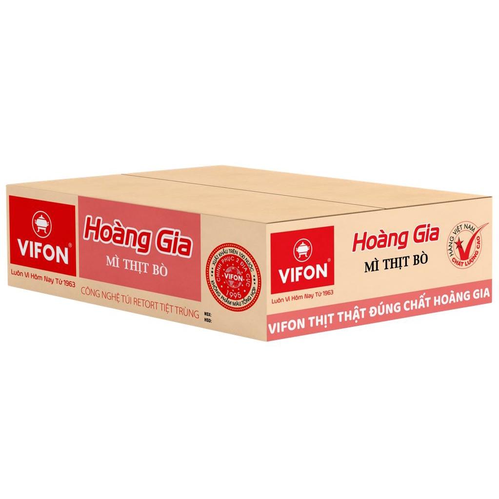 Thùng 18 Mì Thịt Bò HOÀNG GIA VIFON (130gr / Gói)