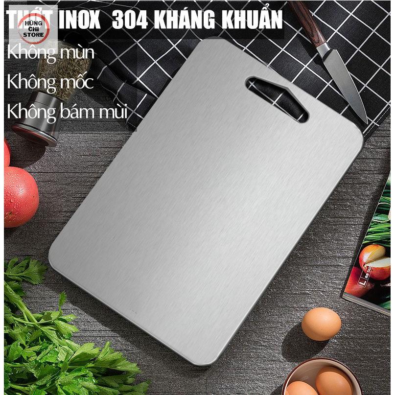 Thớt inox 304 kháng khuẩn Foodcom FC008 size 330*230mm, chống ẩm mốc độc hại