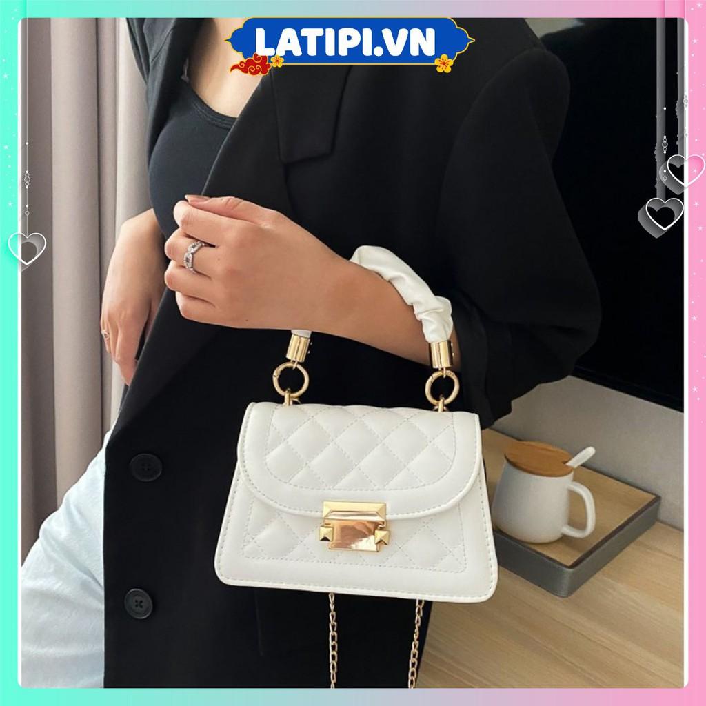 Túi Xách Mini Có Dây Đeo Chéo Quai Nhúm 19CM Cực Hot