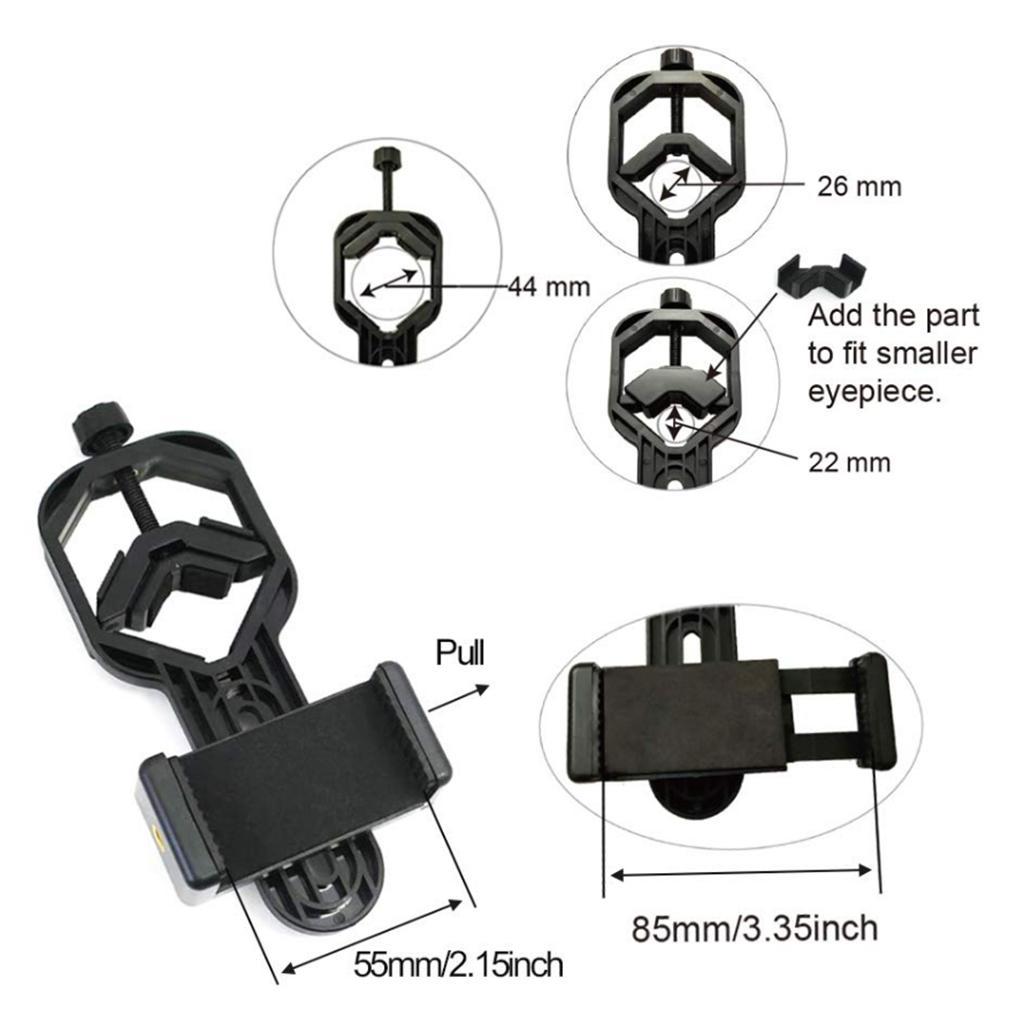Universal Telescope Mobile Phone Holder Adapter Bracket Clip Monocular