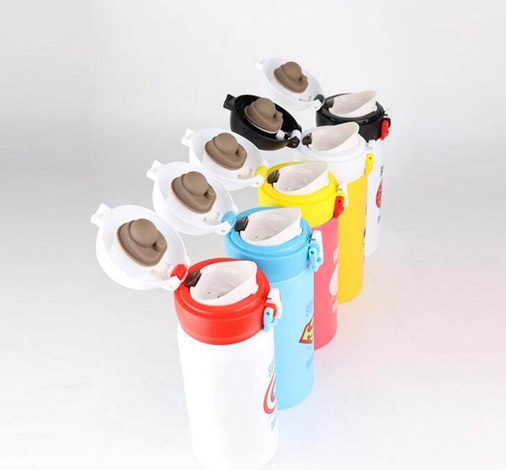 350/500 Ml Hoạt Hình Dễ Thương Garrafa Termica Nhiệt Cốc Tập Uống Giữ Nhiệt Bình Giữ Nhiệt Chân Không Thép Không Gỉ Dành Cho Trẻ Em Bé Gái Nam Nước bình