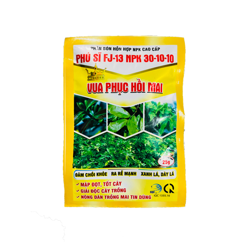 Phân bón NPK Papaya Vua Phục Hồi Mai 25gr Đâm Chồi - Ra Rễ - Xanh Dày lá