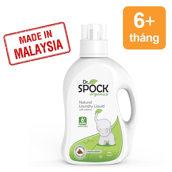 Nước giặt xả thiên nhiên Dr. Spock Organics (6M+)_2000ml