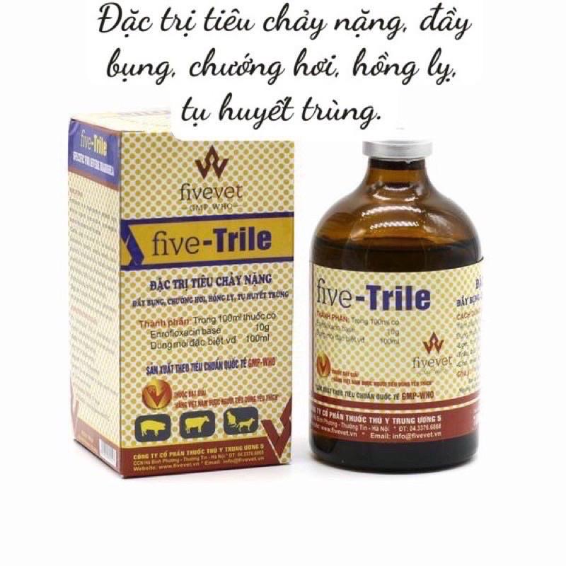 Five - trile 100ml dùng cho trâu bò lợn chó mèo