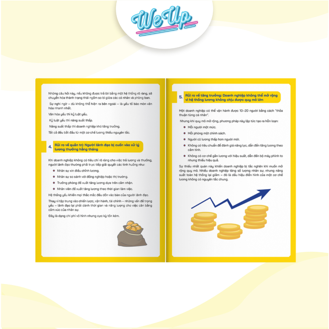 Sách Hướng dẫn công thức trả lương + thưởng 3P (Vị trí - năng lực - hiệu suất) (Weupbooks)