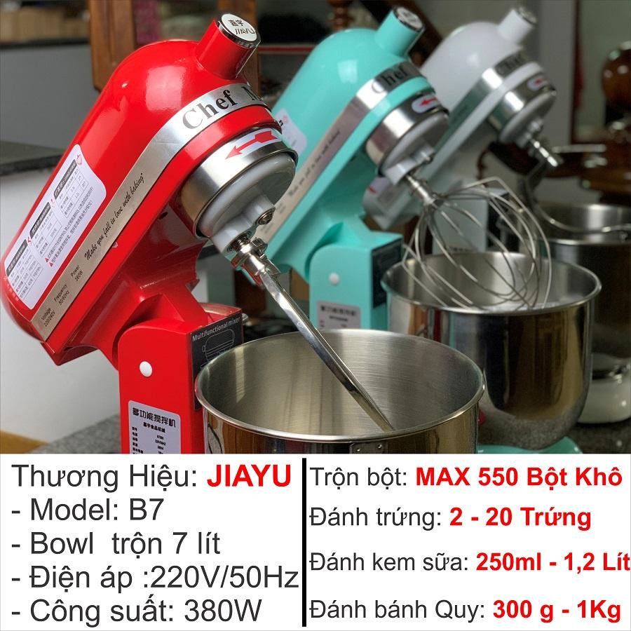 MÁY ĐÁNH TRỨNG NHÀO BỘT B7 JIAYU 380W BOWL THIẾT BỊ LÀM BÁNH CÓ QUAI CẦM - JIAYUB7380W