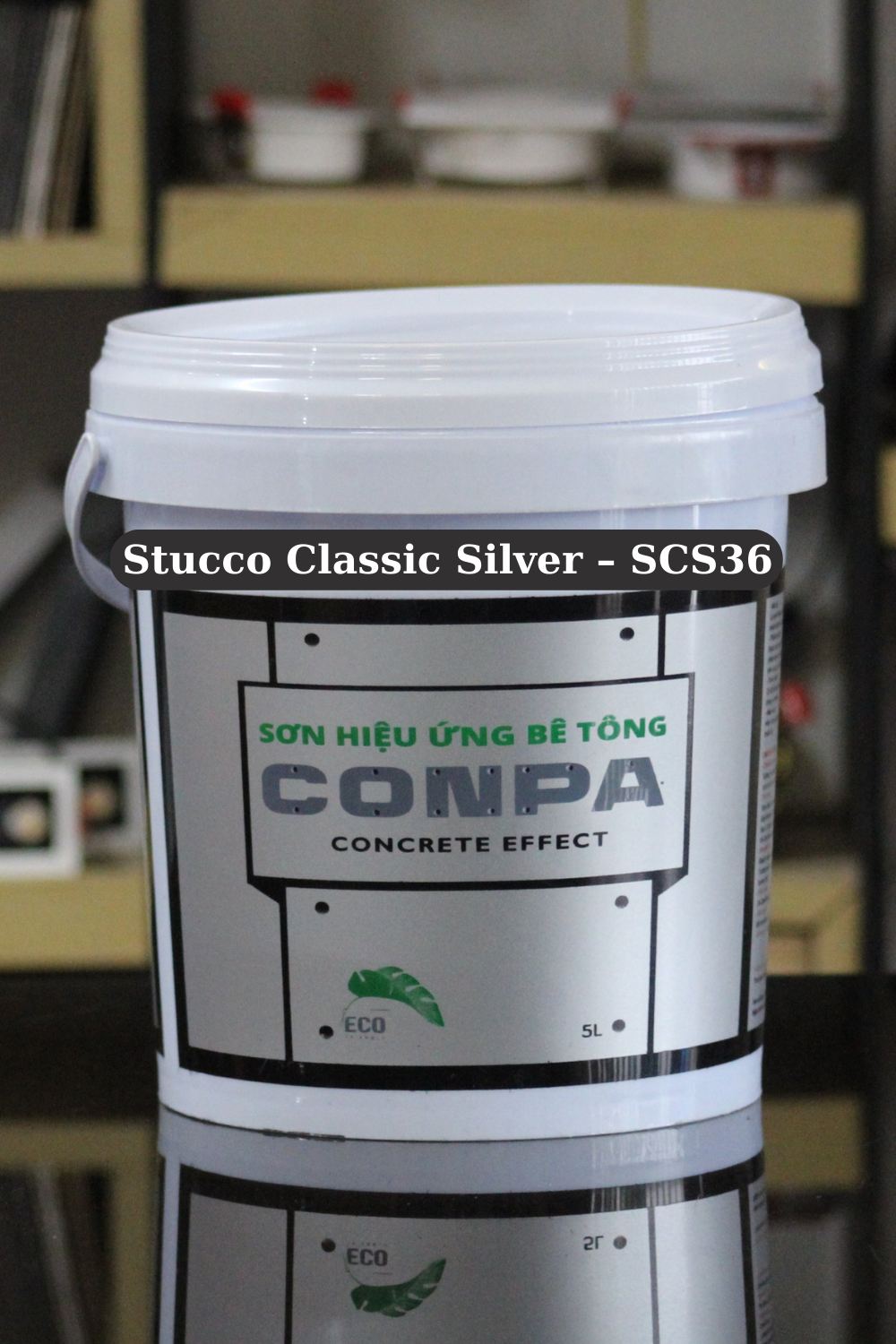 SƠN HIỆU ỨNG BÊ TÔNG MÃ MÀU:  Stucco Classic Silver – SCS36