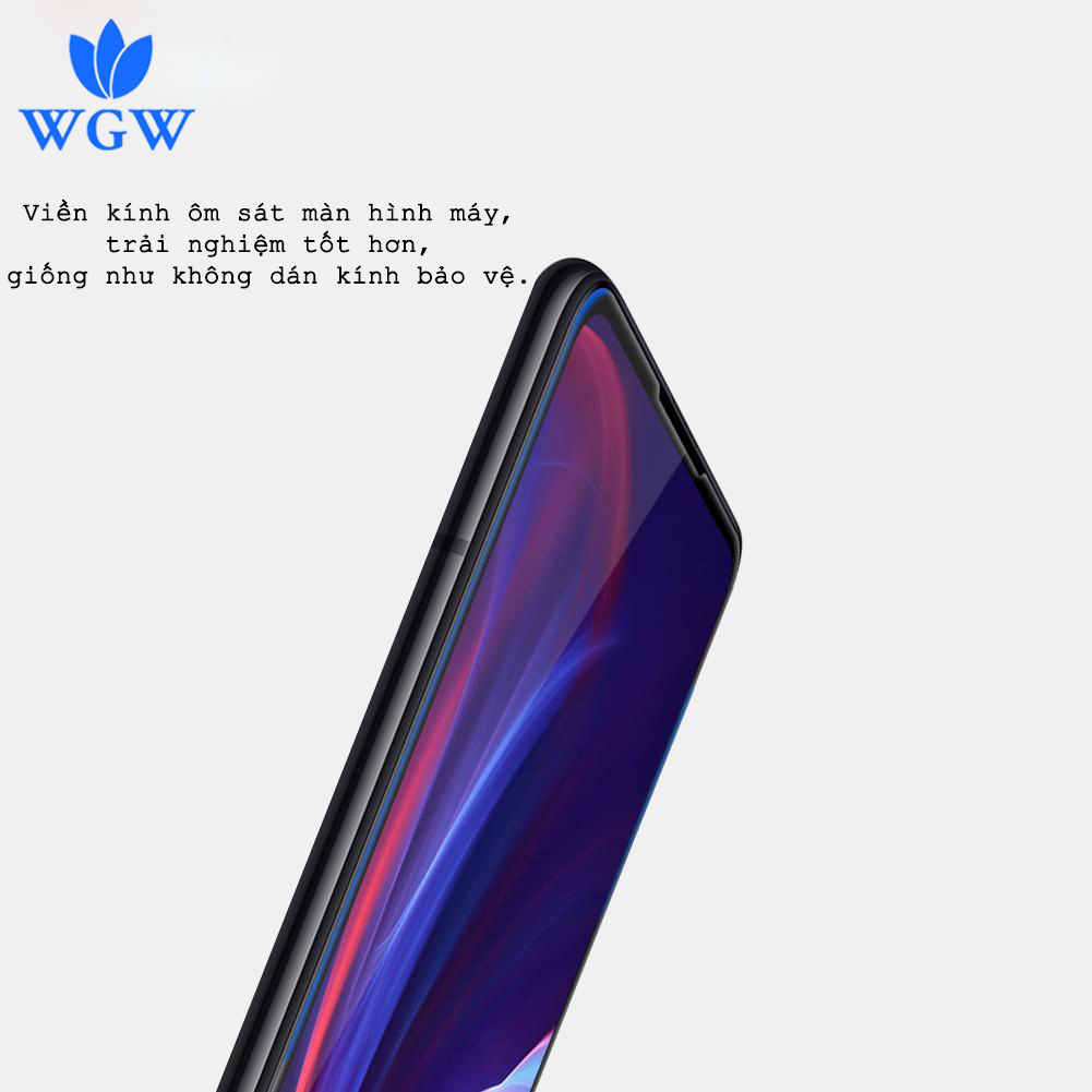 Kính Cường Lực 21D cho XIAOMI REDMI K20 PRO Full Keo Màn Hình 21D SIÊU BỀN, SIÊU CỨNG, ÔM SÁT MÁY WGW CHÍNH HÃNG