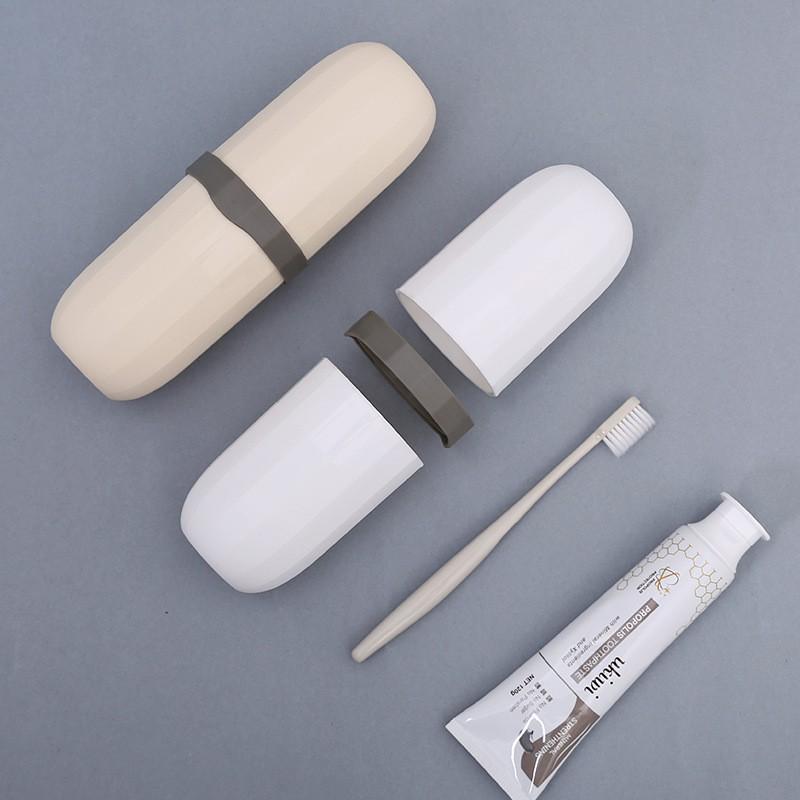 Hộp đựng bàn chải, kem đánh răng đa năng nhựa cao cấp có ngăn tiện dụng khi đi du lịch KN STORE
