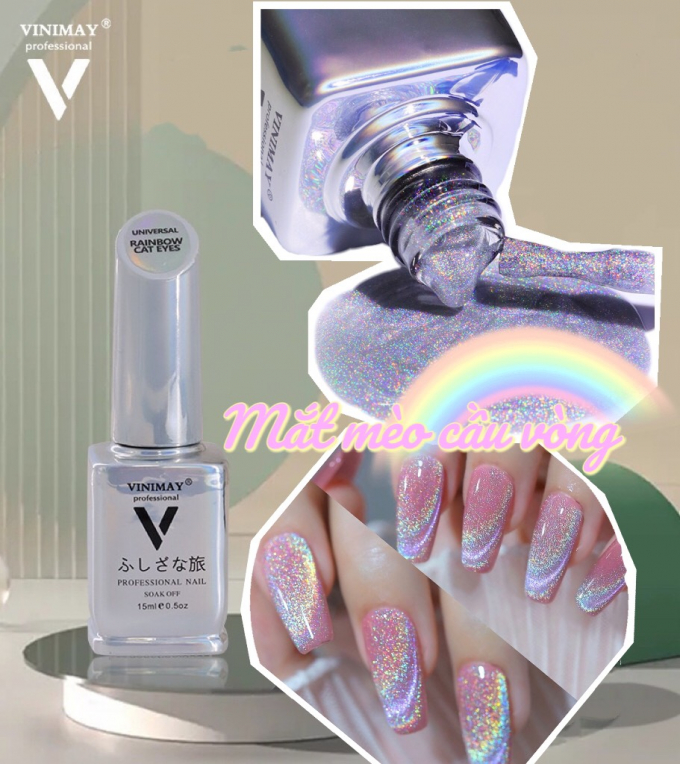 Sơn gel mắt mèo cầu vồng 1160