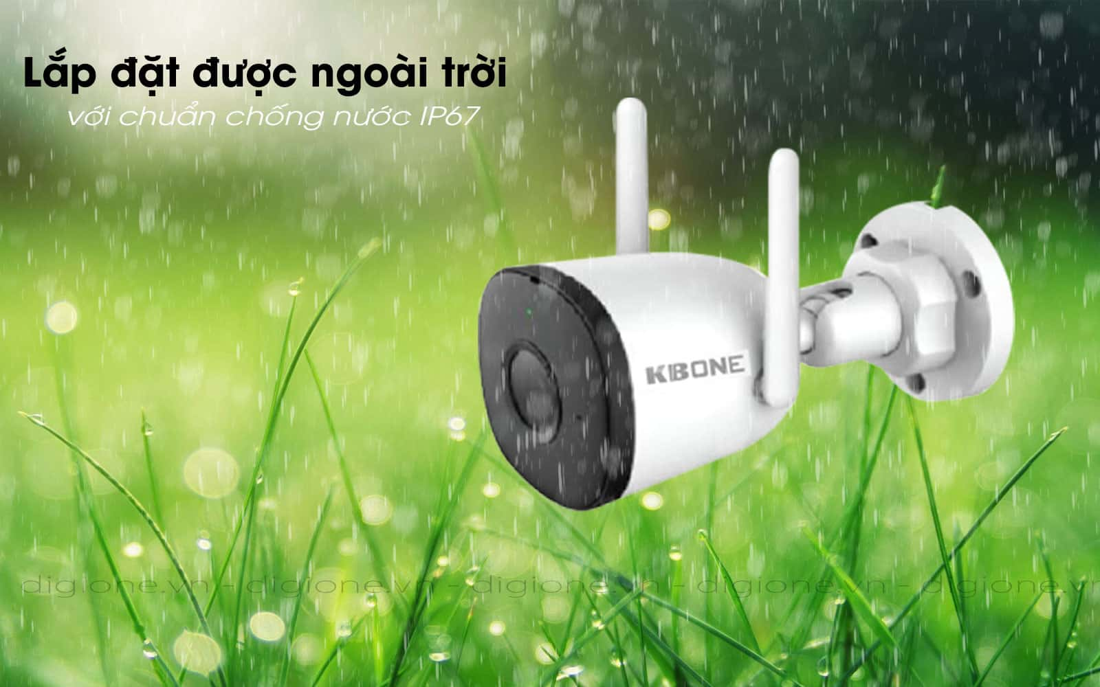 Camera wifi quan sát ngoài trời KBone KN-B21, B21F, B21FL - Hàng chính hãng