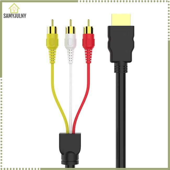 Cáp Chuyển Đổi Hdmi Sang 3rca Av 5v Nhỏ Gọn Tiện Dụng Cho Gia Đình