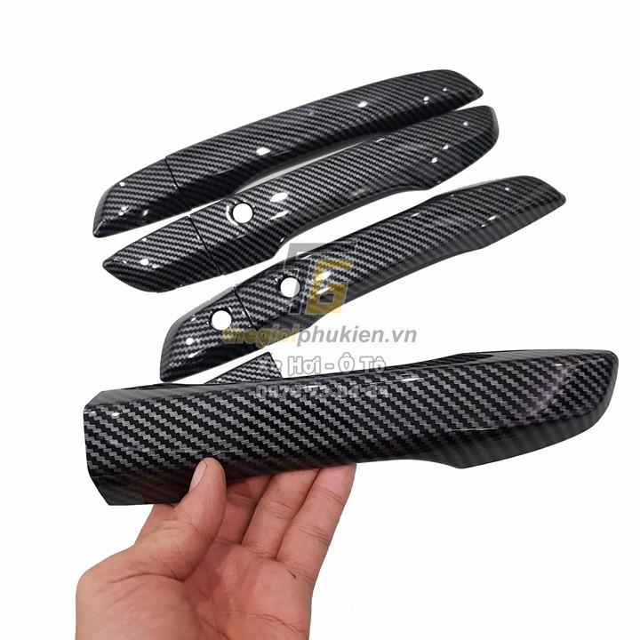 Bộ ốp tay nắm cửa, hõm cửa xe Honda Civic 2016-2020 vân Carbon