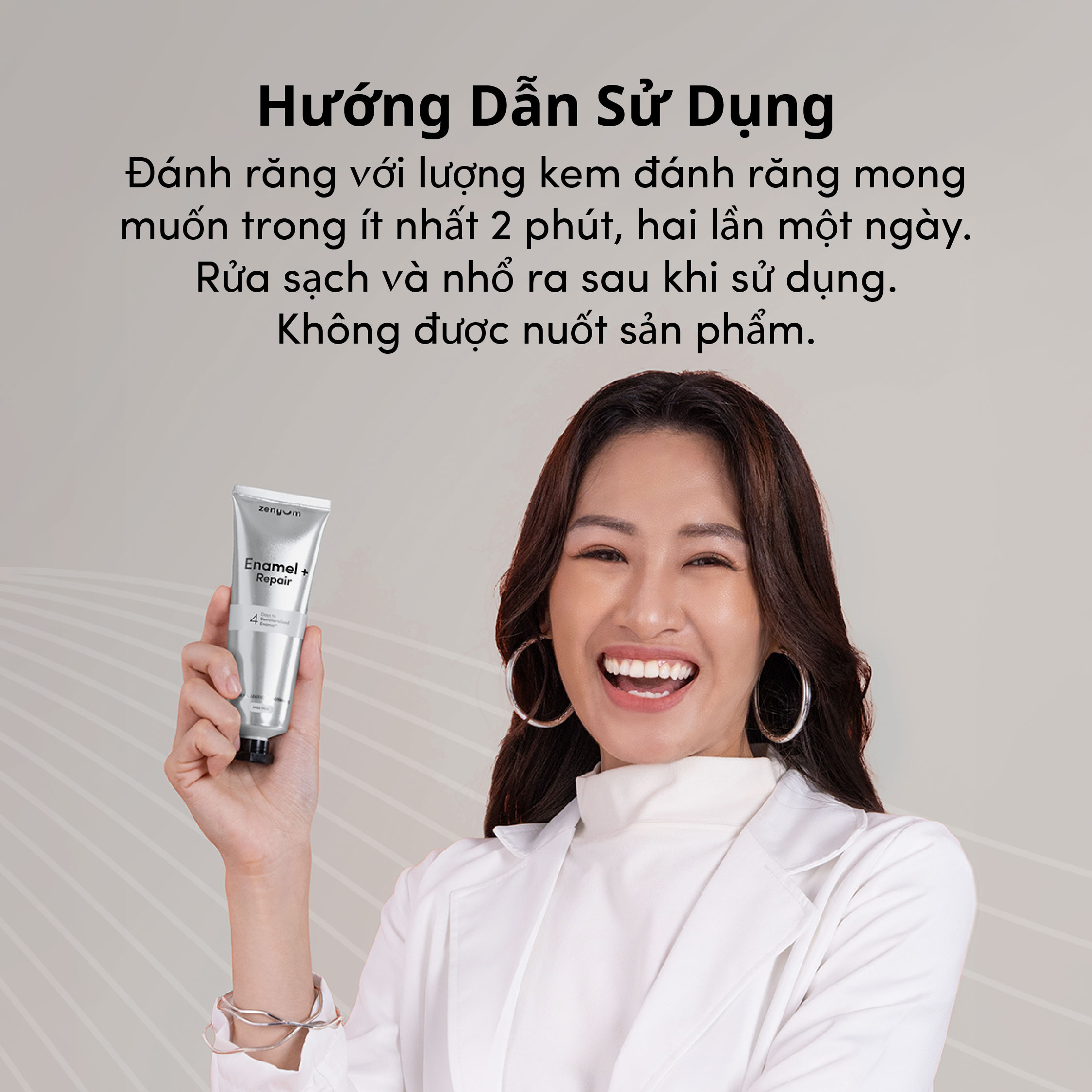 [MỚI] Kem Đánh Răng Phục Hồi Men Răng Zenyum Enamel + Repair 20g/100g