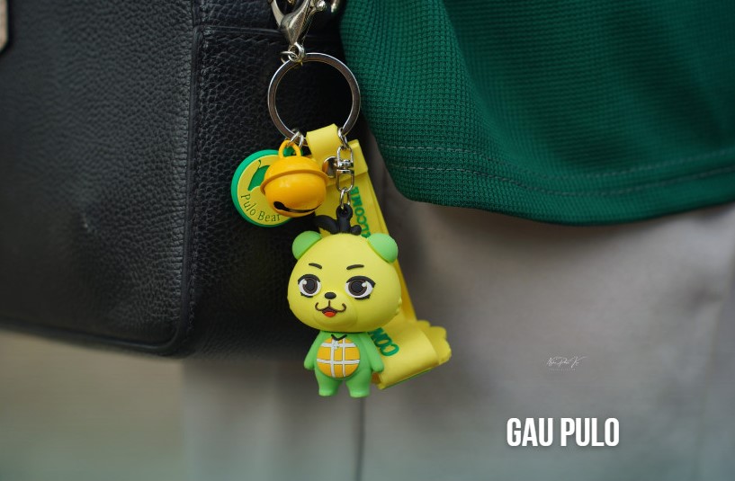 Quà lưu niệm Móc khóa kiêm vật trang trí Gấu Pulo