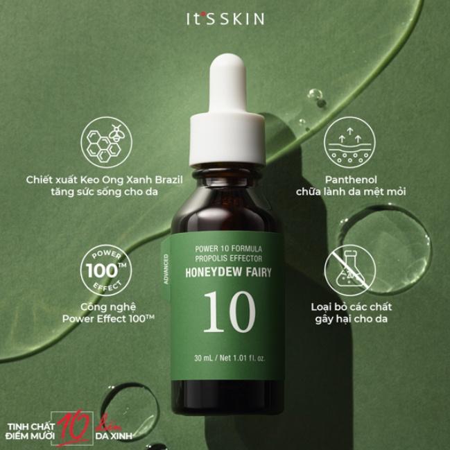 Tinh chất dưỡng ẩm thư giãn cho da It's Skin Power 10 Formula Propolis Effector Honeydew Fairy 30ml