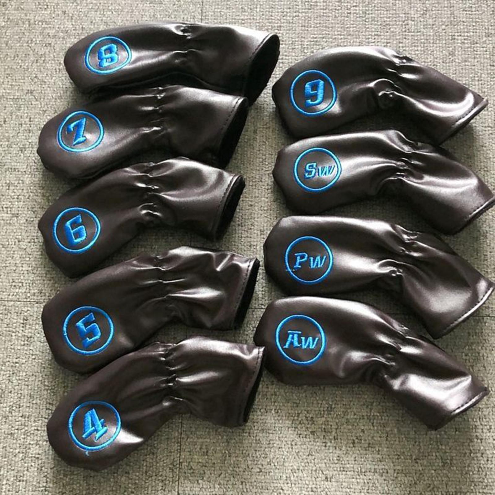 9 Pieces Golf Club Putter Cover Waterproof Universal Protective Headcover