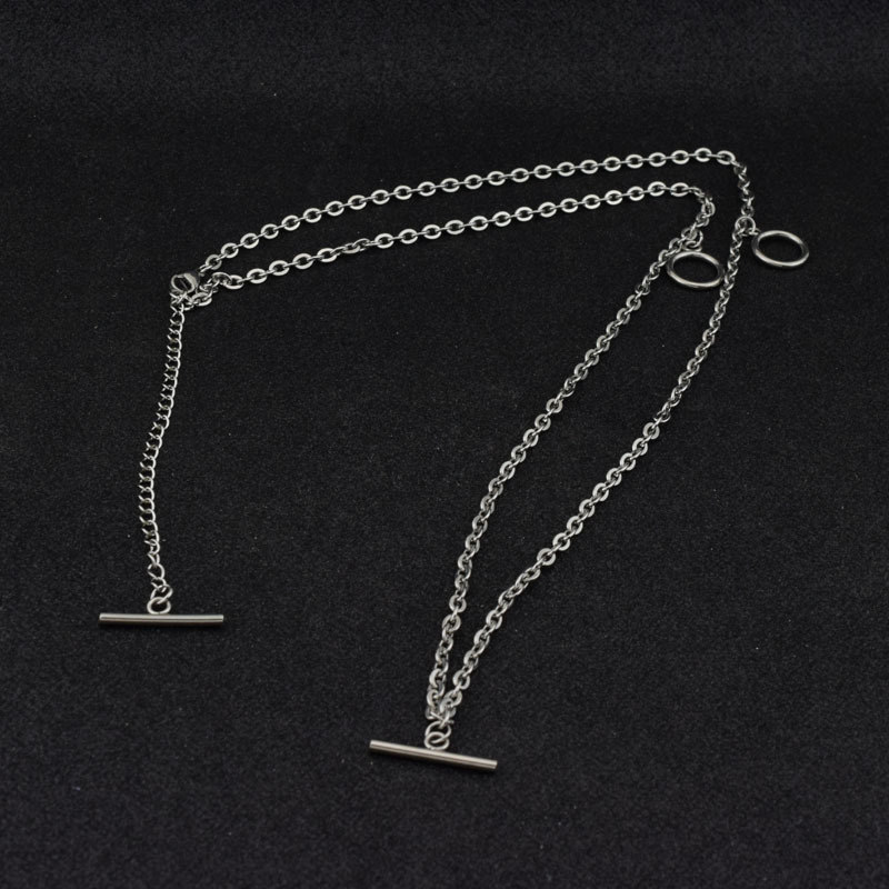 Vòng cổ thép titan dài thời trang