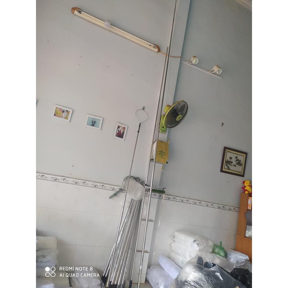 SÀO RÚT INOX TỪ 1m RÚT RA 4m-6m Dùng Để Treo lồng chim ,hái trái cây,Treo đồ, áo quần