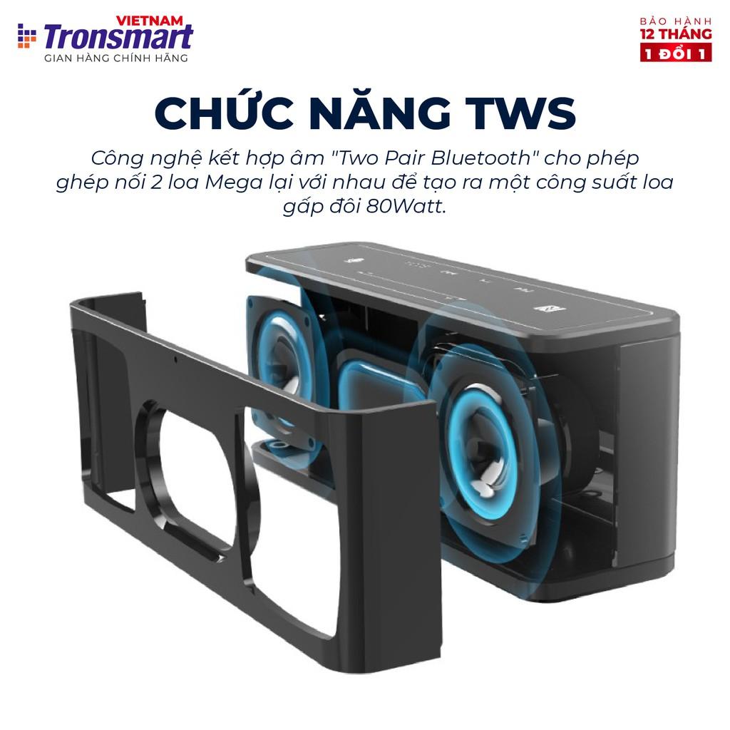 Loa Bluetooth 5.0 Tronsmart Element Mega - 40W Hỗ trợ TWS và NFC ghép đôi 2 loa - Hàng chính hãng