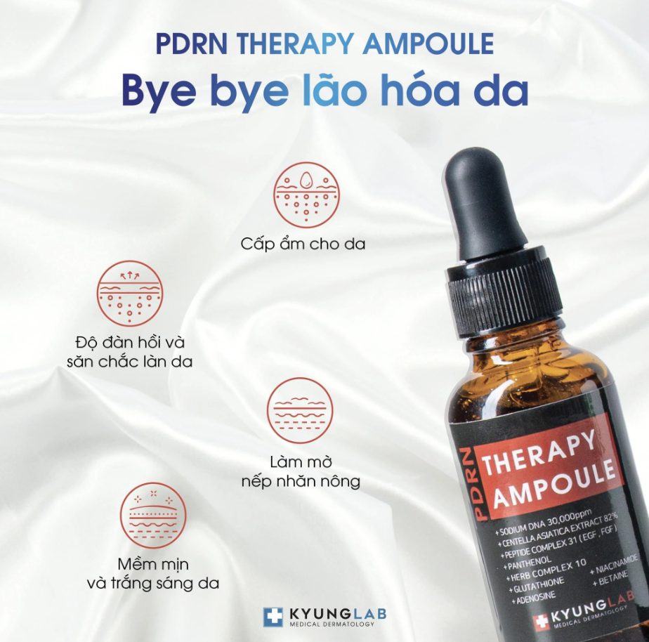 Serum trẻ hóa da Kyung Lab PDRN Therapy Ampoule 50ml - Phục hồi và nuôi dưỡng làn da