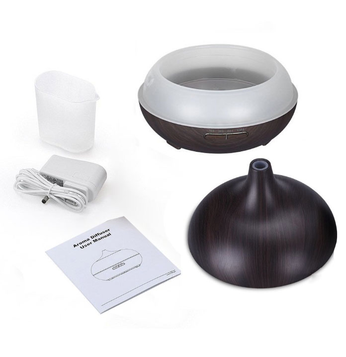 Máy khuếch tán tinh dầu siêu âm hình giọt nước Aroma Diffuser Ultrasonic cao cấp 400ml kèm remote