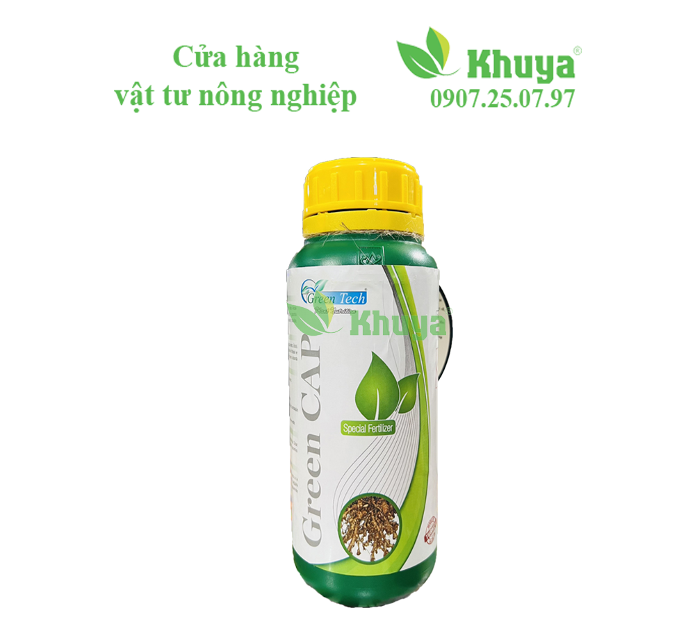 Phân bón vi lượng Green CAP 500ml chuyên trừ Vàng Lá và Tuyến trùng hữu cơ