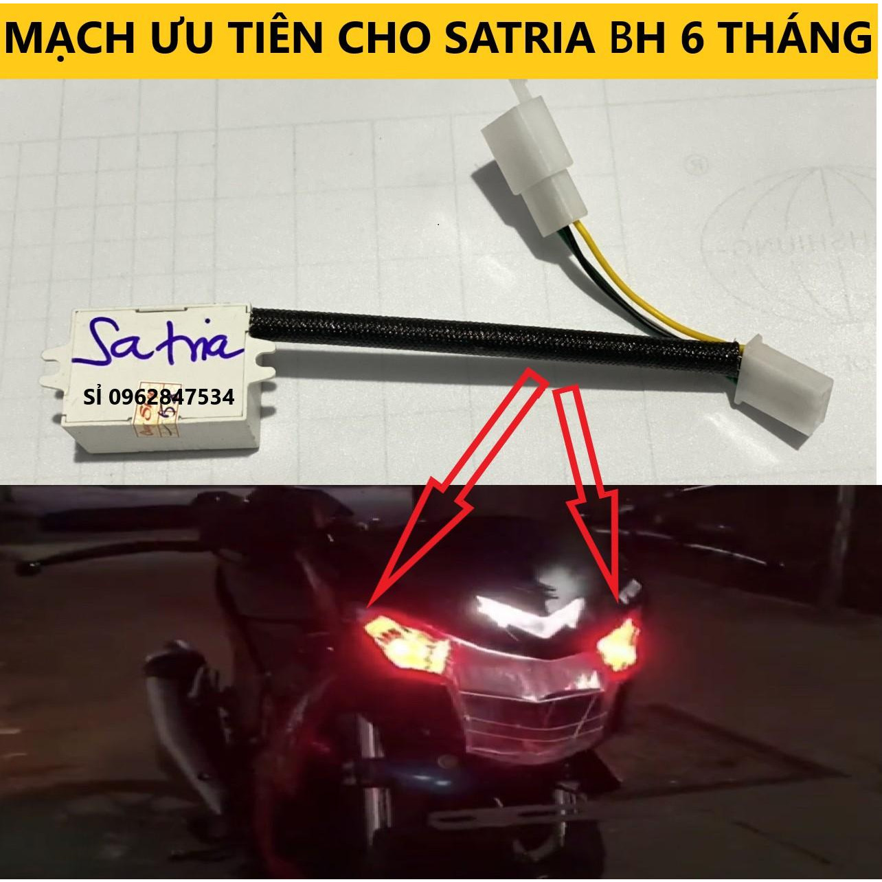 Mạch ƯU TIÊN cho Satria - Mạch ha hazard cho Satria