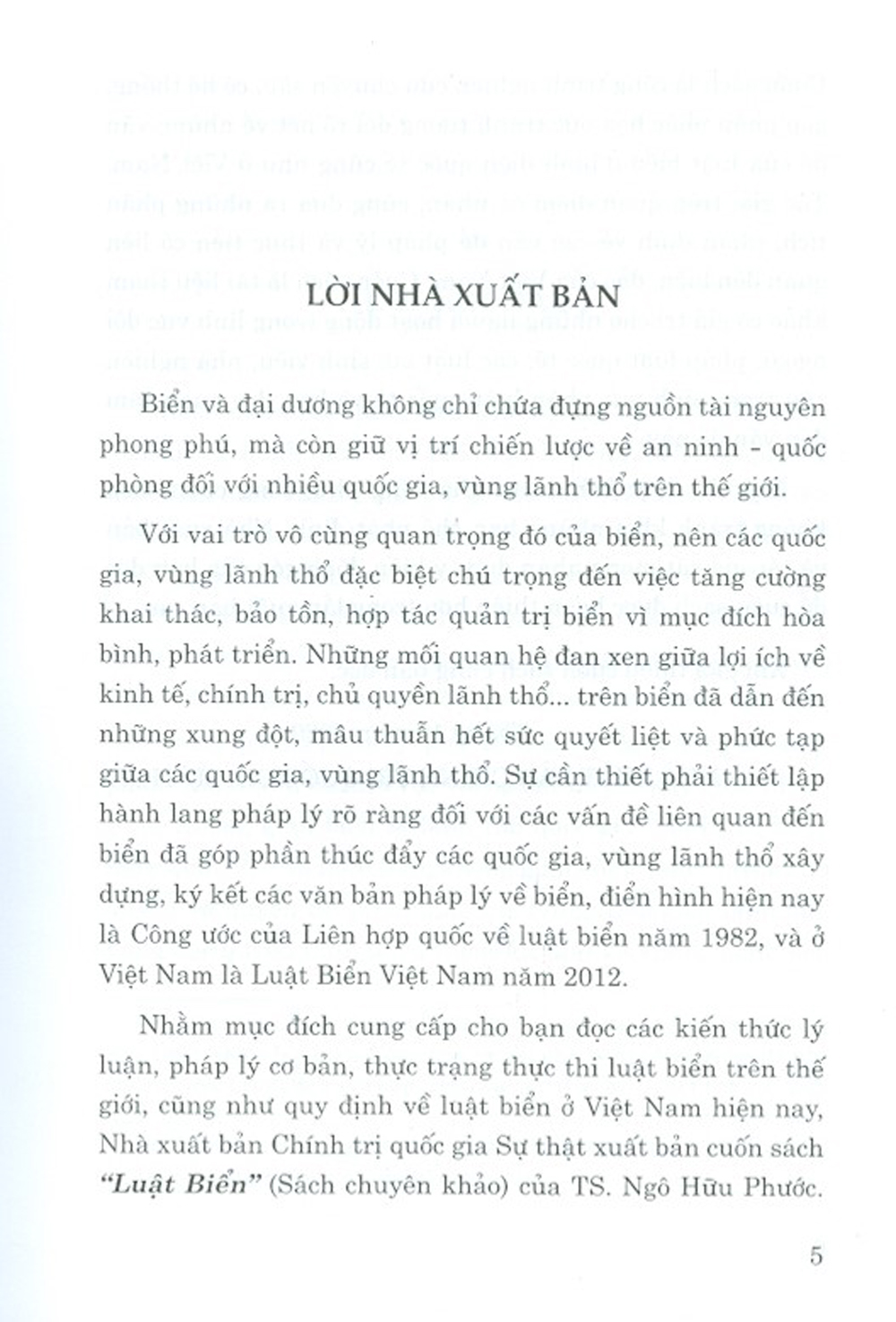 Luật Biển (Sách Chuyên Khảo)