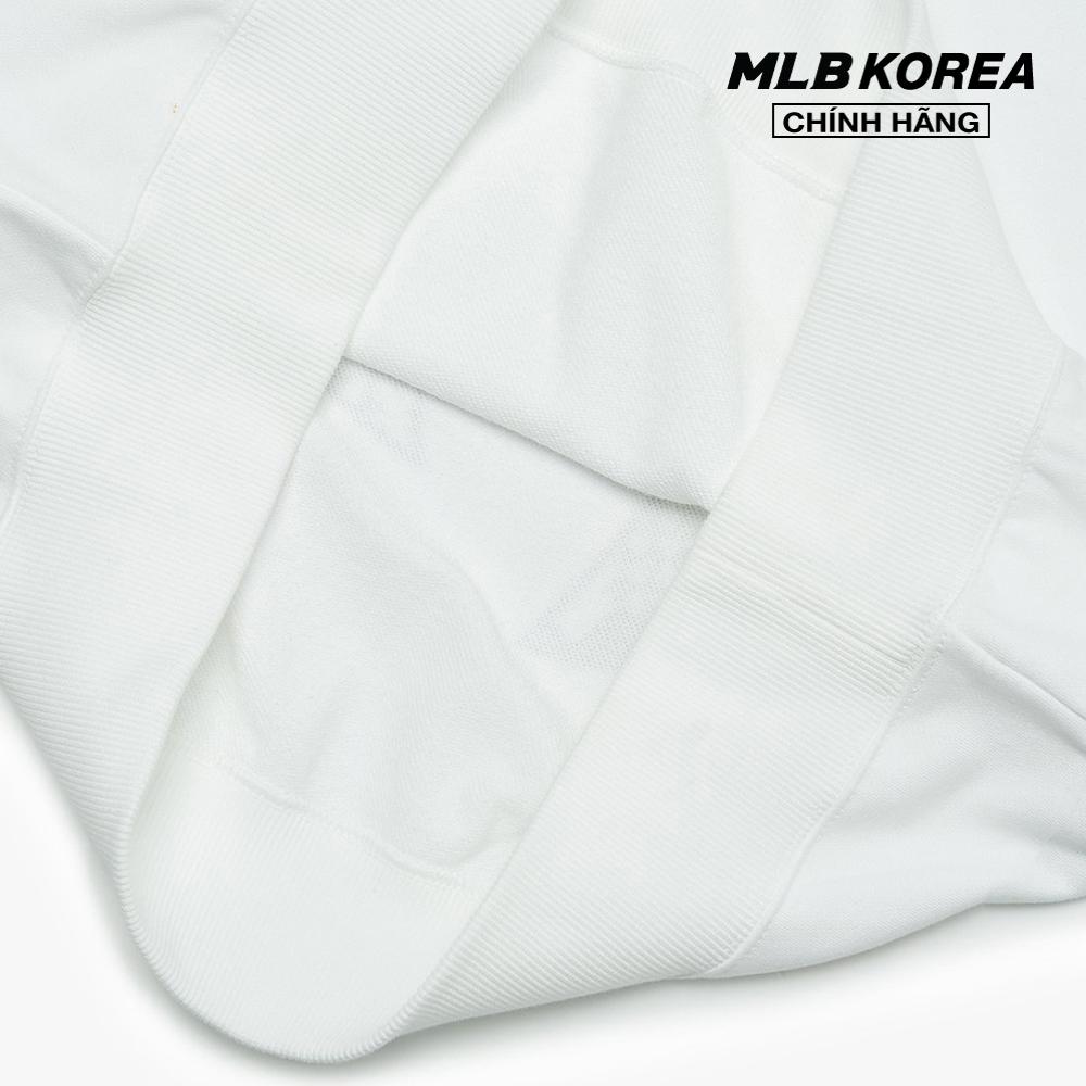 MLB - Áo hoodie tay dài phối mũ Checkerboard Big Logo Overfit 3AHDO0126-50WHS