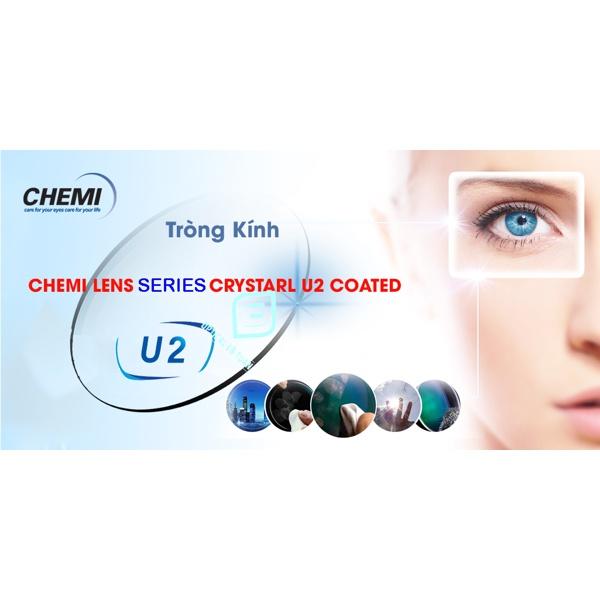 Tròng kính CHEMI U2 1.60 SP UV400 chính hãng Hàn Quốc