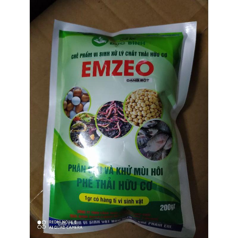 Chế phẩm vi sinh EMZEO ủ phân xử lí rác thải hữu cơ 200g