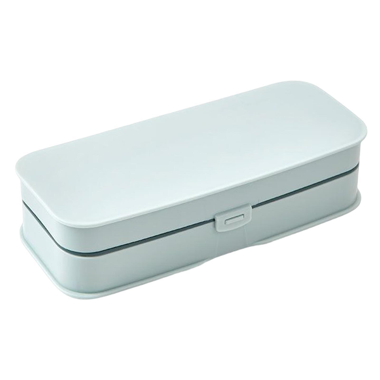 Sewing Kit Storage Box Organizer Bag Portable Blue