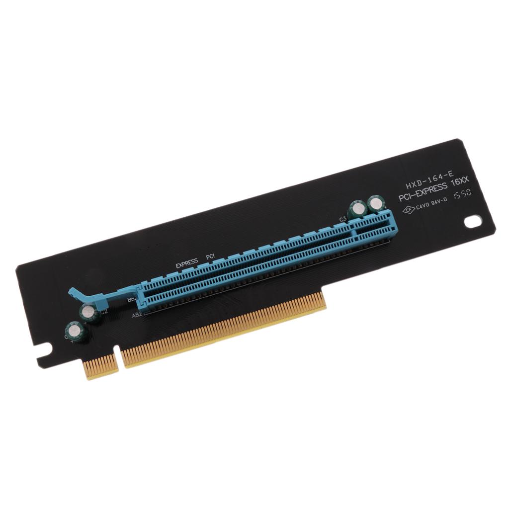PCI Express 16x Riser Card 90 Degree Right Angle Riser Adapter Card for 2U