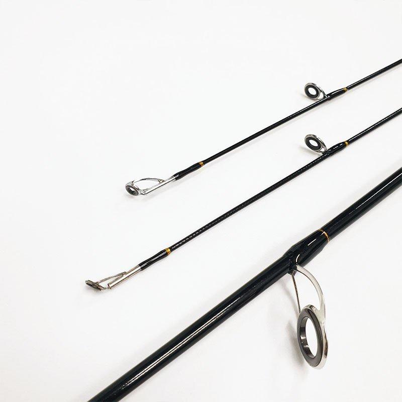 Bộ cần câu lure carbon 2 ngọn máy đứng FVLAD + máy kim loại AC4000 1.8m - 2.1m - 2.4m. mã BCM17- Đứng