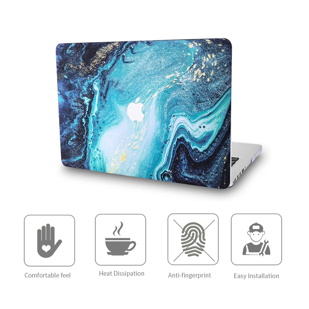 Vỏ bảo vệ máy tính xách tay siêu mỏng tráng cao su thay thế cho Apple 13 '' MacBook Pro