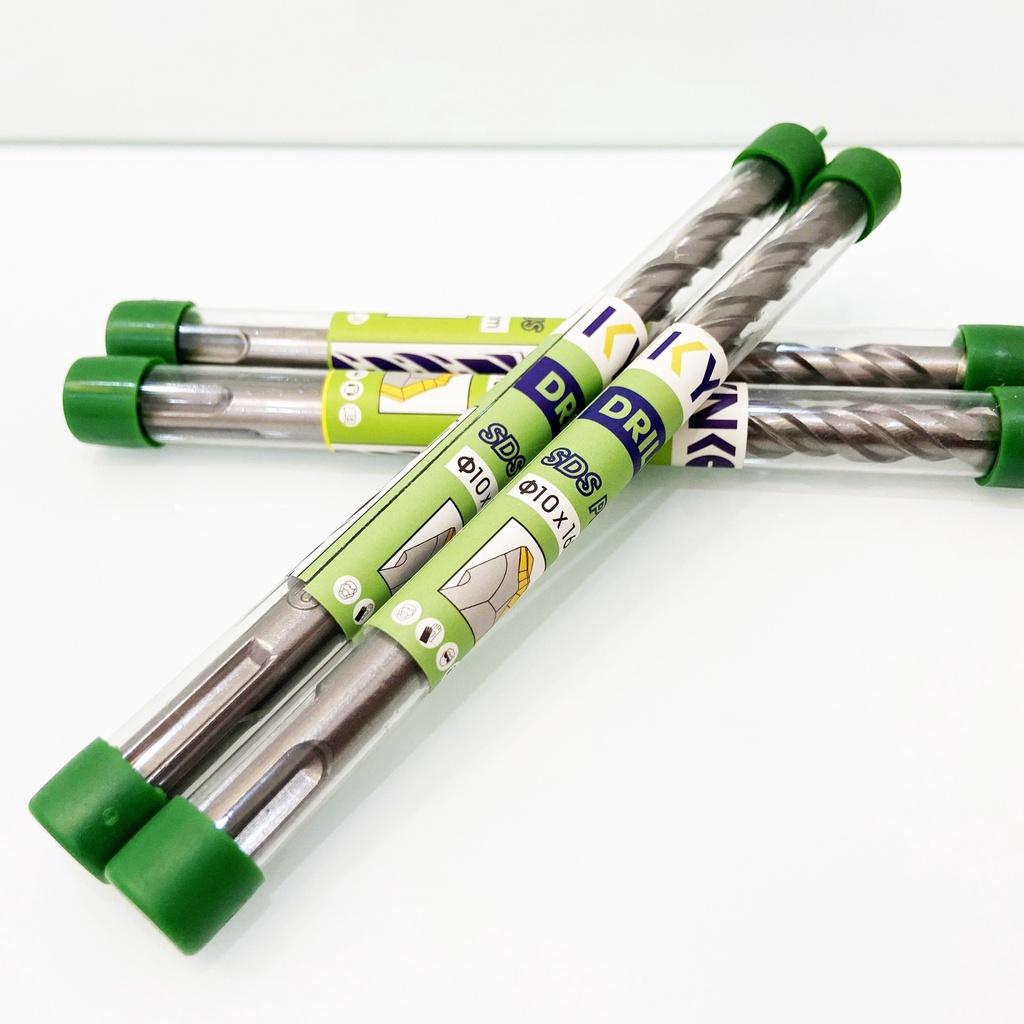 MŨI KHOAN BÊ TÔNG SDS ĐƯỜNG KÍNH PHI Ø10 DÀI 160MM ĐẦU DẸT KYNKO MKDBTSDSP-10160