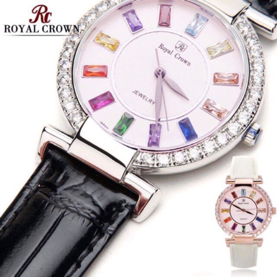 Đồng hồ nữ chính hãng Royal Crown 4604 ST đen