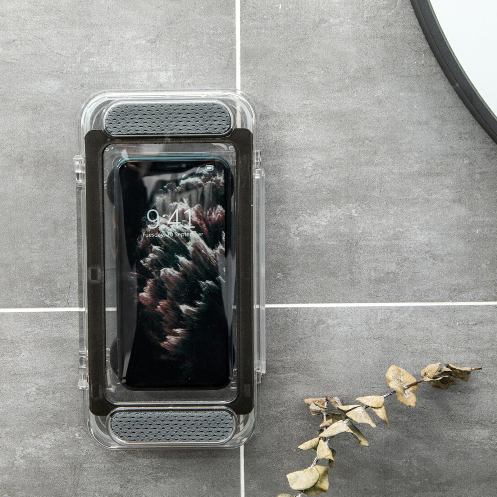 Waterproof Phone Case Mobile Phone Stand Bathroom Toilet Holder Bath Bracket
