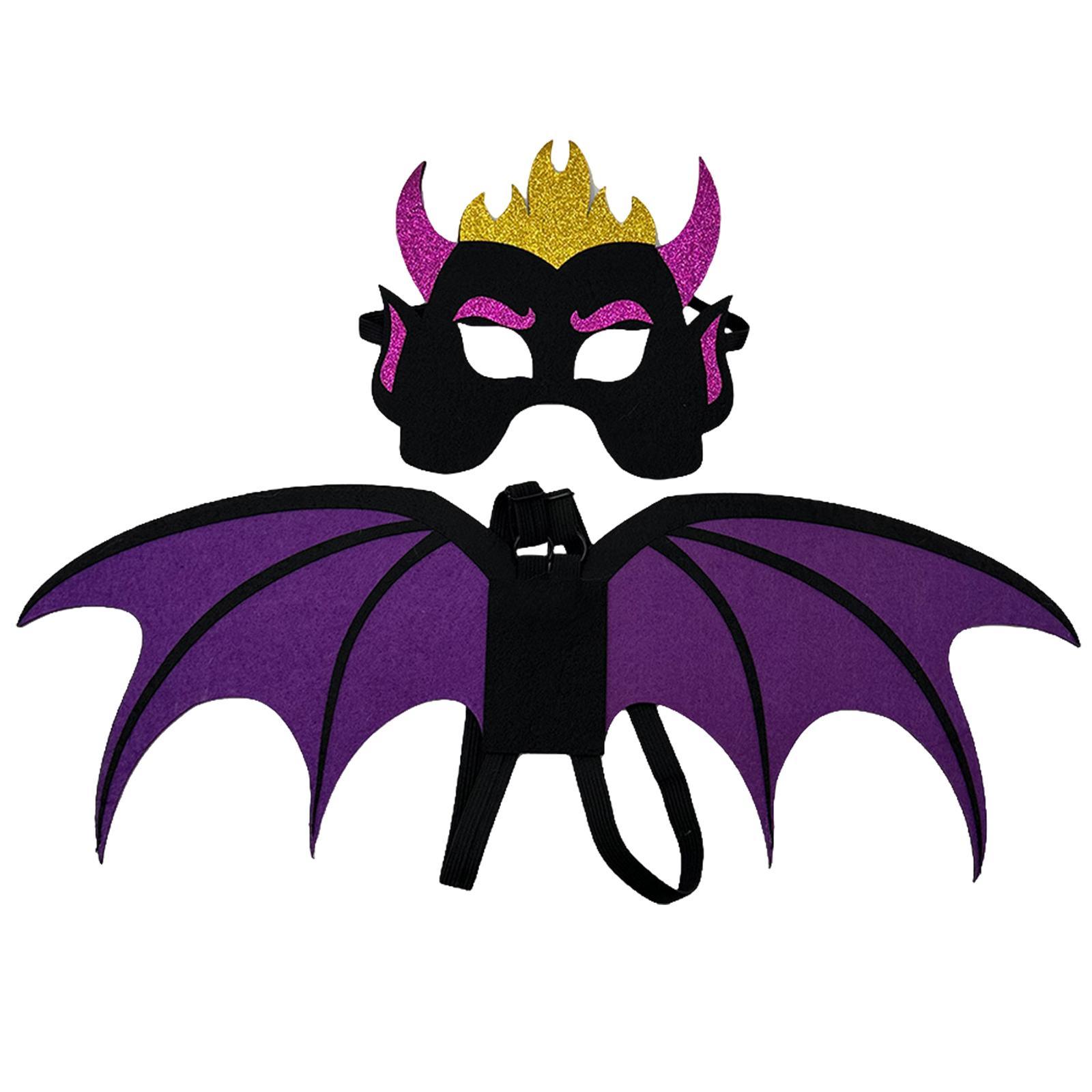 Kids Devil Costume Wing of Devil and Pretend Play Props Role Playing Costume Devil Costume Accessories for Stage Performance Cosplay Teens