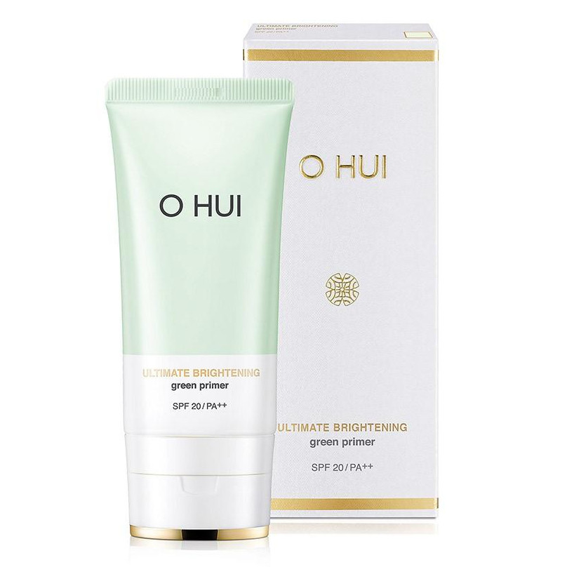 Kem lót nâng tông che phủ vết mụn ửng đỏ OHUI Ultimate Brightening Green Primer 45ml