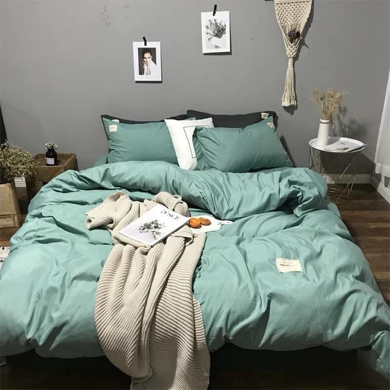 Bộ vỏ chăn ga gối cotton - set 4 món