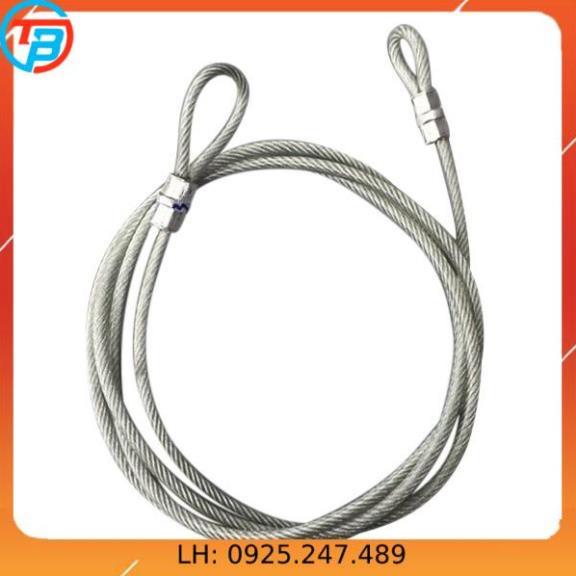 Dây cáp khóa xe bọc nhựa Phi 6mm - Dài 8 mét CÁP THÉP Thái Bình VinàN