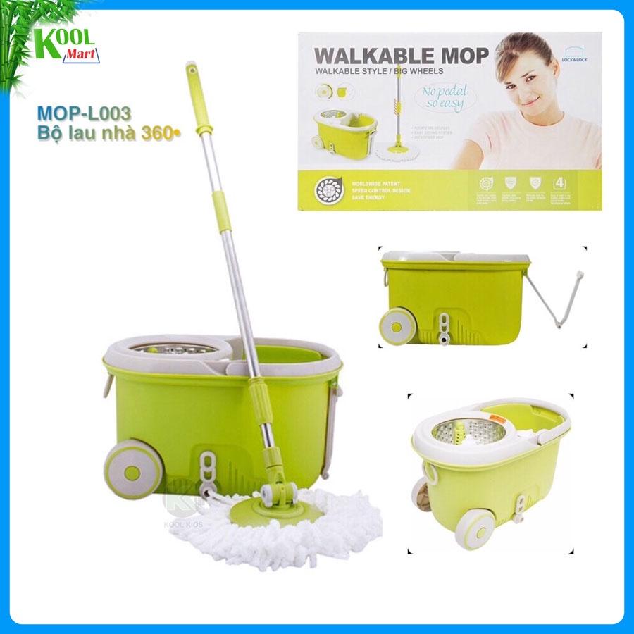 BỘ LAU NHÀ XOAY TAY 360 ĐỘ - MOP-L003