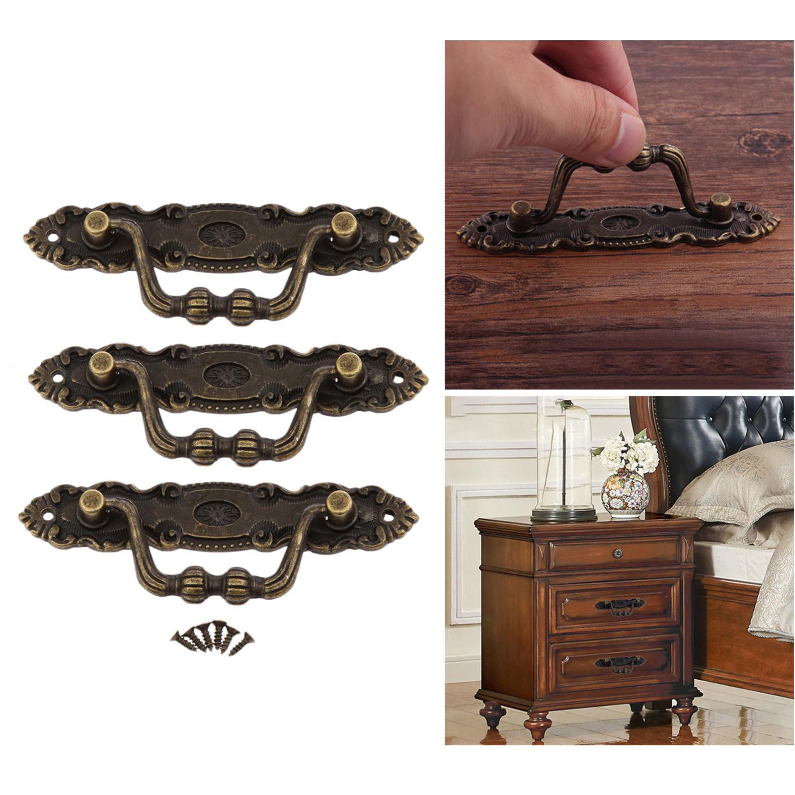 Retro Furniture Pull Handles For Drawer Door Cabinet Jewelry Box