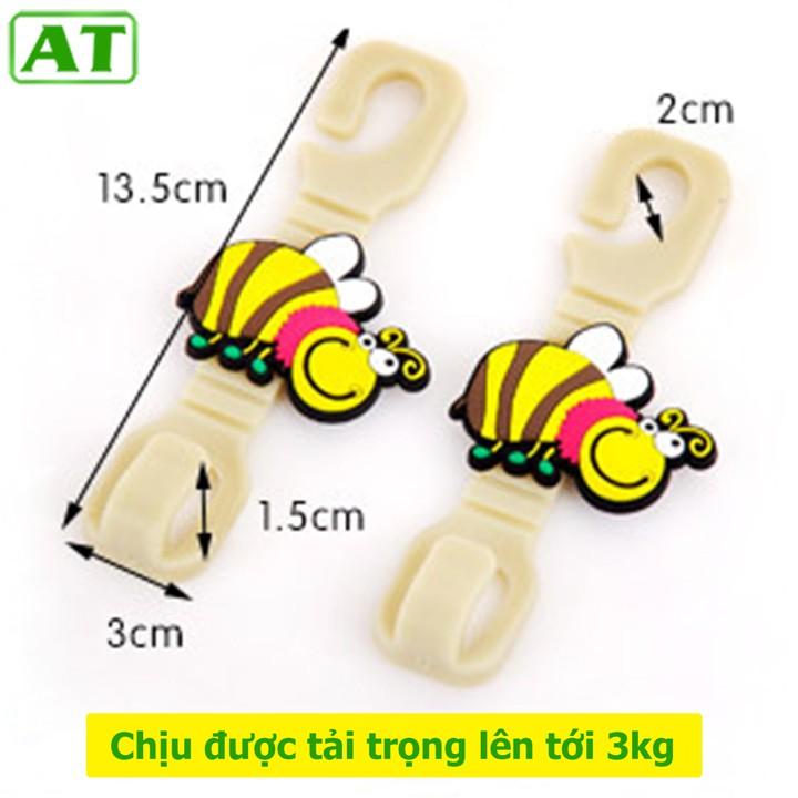 Bộ 2 Móc Treo Đồ Gắn Sau Ghế Ô Tô Xe Hơi Hình Thú Dễ Thương
