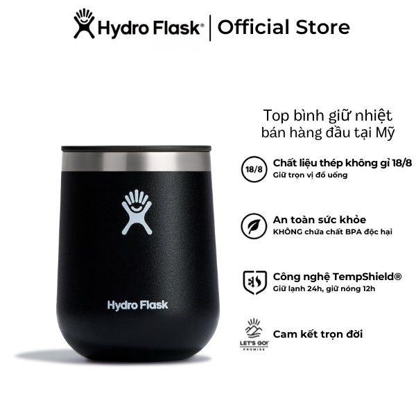 Ly giữ nhiệt Hydro Flask 10 OZ CERAMIC WINE TUMBLER có lớp lót gốm - Hàng chính hãng(Season 2024)